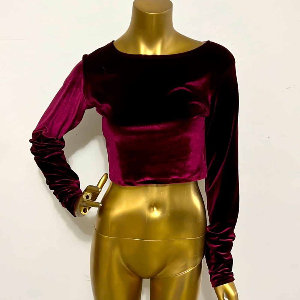 Velvet Crop Top